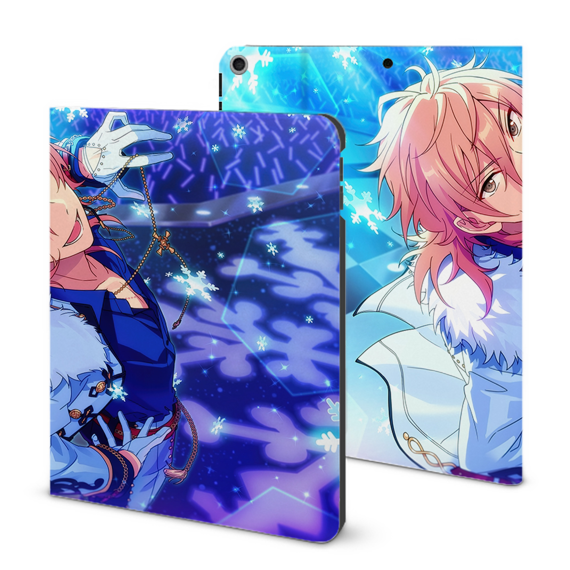 （画像用） あんさんぶるスターズ! Ensemble Stars IPad ケース ブック型 PUレザー TPU 耐衝撃 軽量 薄型 ペン収納なし 全面保護 IPad 各モデル対応